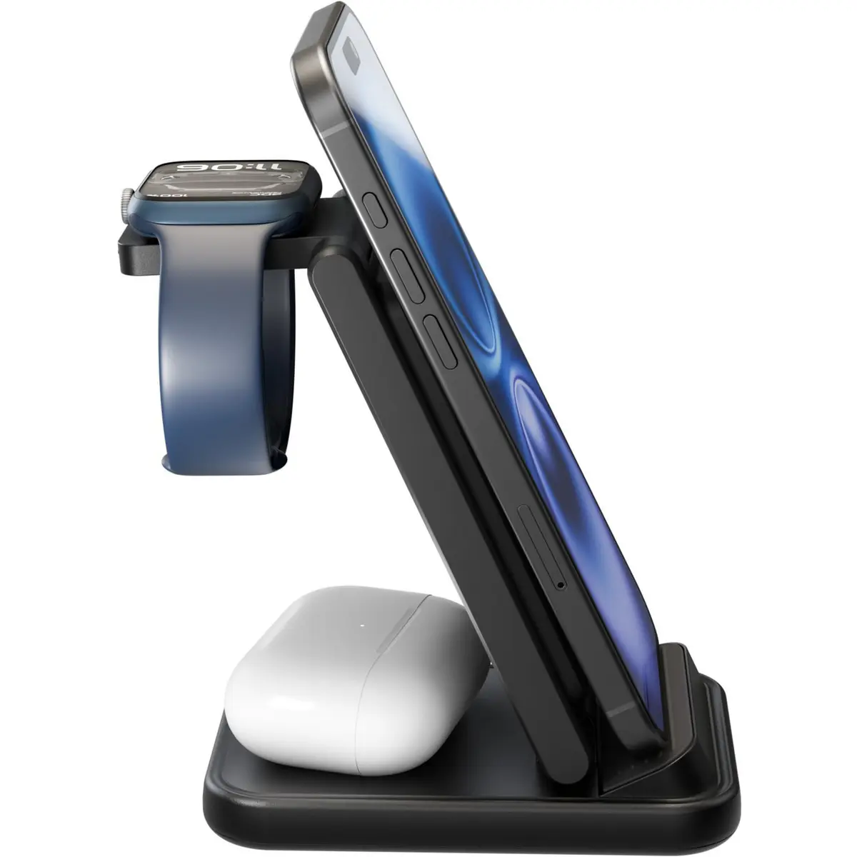 Goobay 3in1 Wireless Charger 15W Black Photo 5
