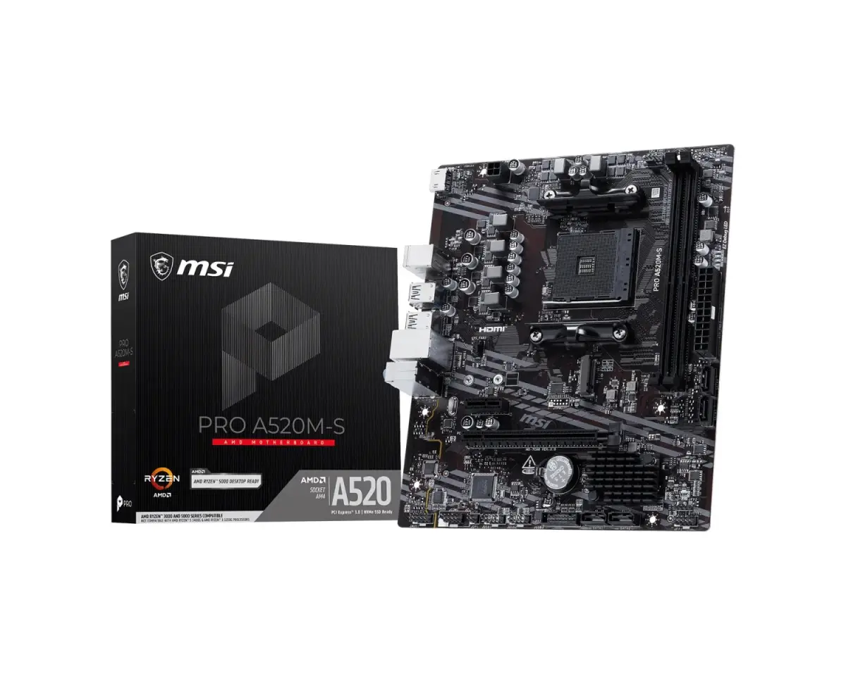 MSI A520M-S Mātesplate AMD AM4 Photo 8