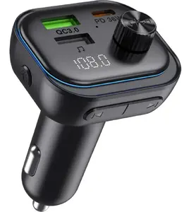 Автомобильный Bluetooth MP3-трансмиттер Sencor SWM4000 с быстрой зарядкой USB-C PD и QC 3.0, функцией громкой связи и FM-передатчиком
