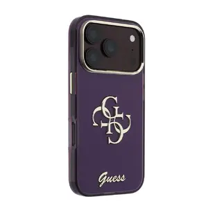 Чехол GUESS для Apple iPhone 18 Pro MagSafe IML 4G Script Metal Burgundy