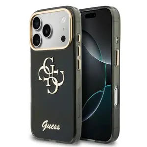 Чехол-накладка GUESS MagSafe IML 4G Script Metal Black для Apple iPhone 18 Pro Max
