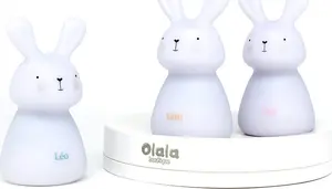 OLaLa Boutique Gaismas celiņš Zaķīši 3gab. balti