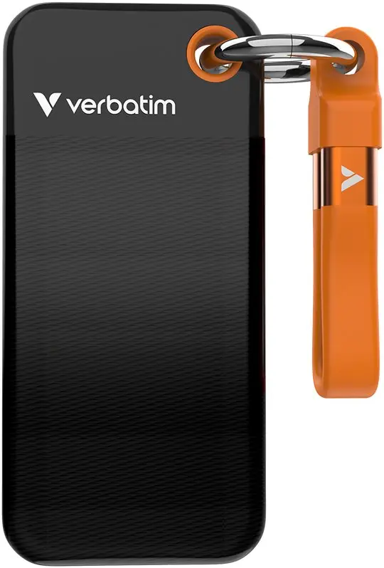 Verbatim Pocket SSD 256GB Melns/Oranžs Ārējais
