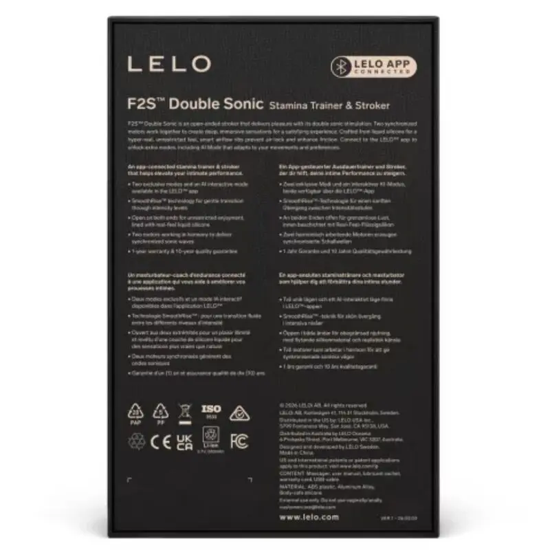 Vīriešu masturbators LELO F2S Double Sonic Photo 5