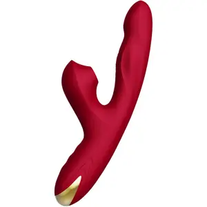 ARMONY FOR COUPLES Bump Vibrator and Suction Cup Model 2 Burgundy with 15 Vibration Modes, Rotation Function, and Rotating Ball made of Silicone and ABS