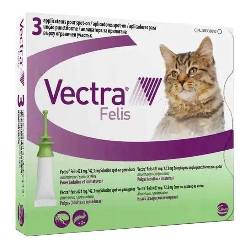 Ceva Vectra Felis pretblusu pilieni kaķiem