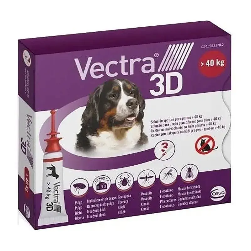 Ceva Vectra 3D Pilieni suņiem virs