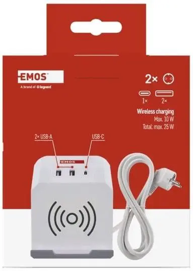 EMOS P0222CQ elektribas pagarinatajs ar USB Photo 2