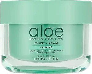 Holika Holika Aloe Soothing Essence 80% Moist Cream facial cream with 80% aloe vera extract for daily skin hydration and soothing 100ml