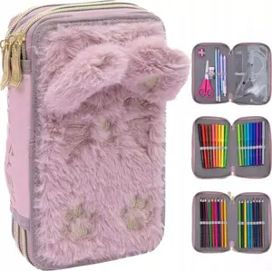 Astra Astrabag Fluffy Kitty trīskāršais penālis ar piederumiem