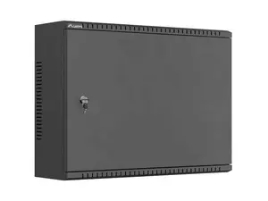 Lanberg Telecommunication Cabinet WAT1-5618-00B Wall-Mount Installation Enclosure for 10 and 19 Inch Equipment with Mesh Panel Black Assembled