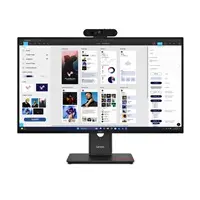 Lenovo T32UD-40 31.5-inch 4K UHD IPS Monitor with MC60 Webcam, 3840x2160 Resolution, 60Hz Refresh Rate, USB-C, RJ45, and Pivot Function
