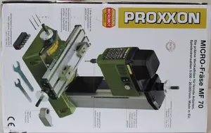 Proxxon MF 70 Metal Milling Machine with 100W Power and 5000-20000 RPM Rotational Speed for Small Milling Cutters
