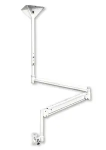 EDBAK MSA01w-B White Monitor and Display Mount with Adjustable Height and Swivel Arm for 15 to 22 Inch Screens up to 10 kg with VESA 75x75 and 100x100 mm