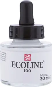Talens Ecoline koncentrat farby wodnej 100 - WHITE, 30 ml