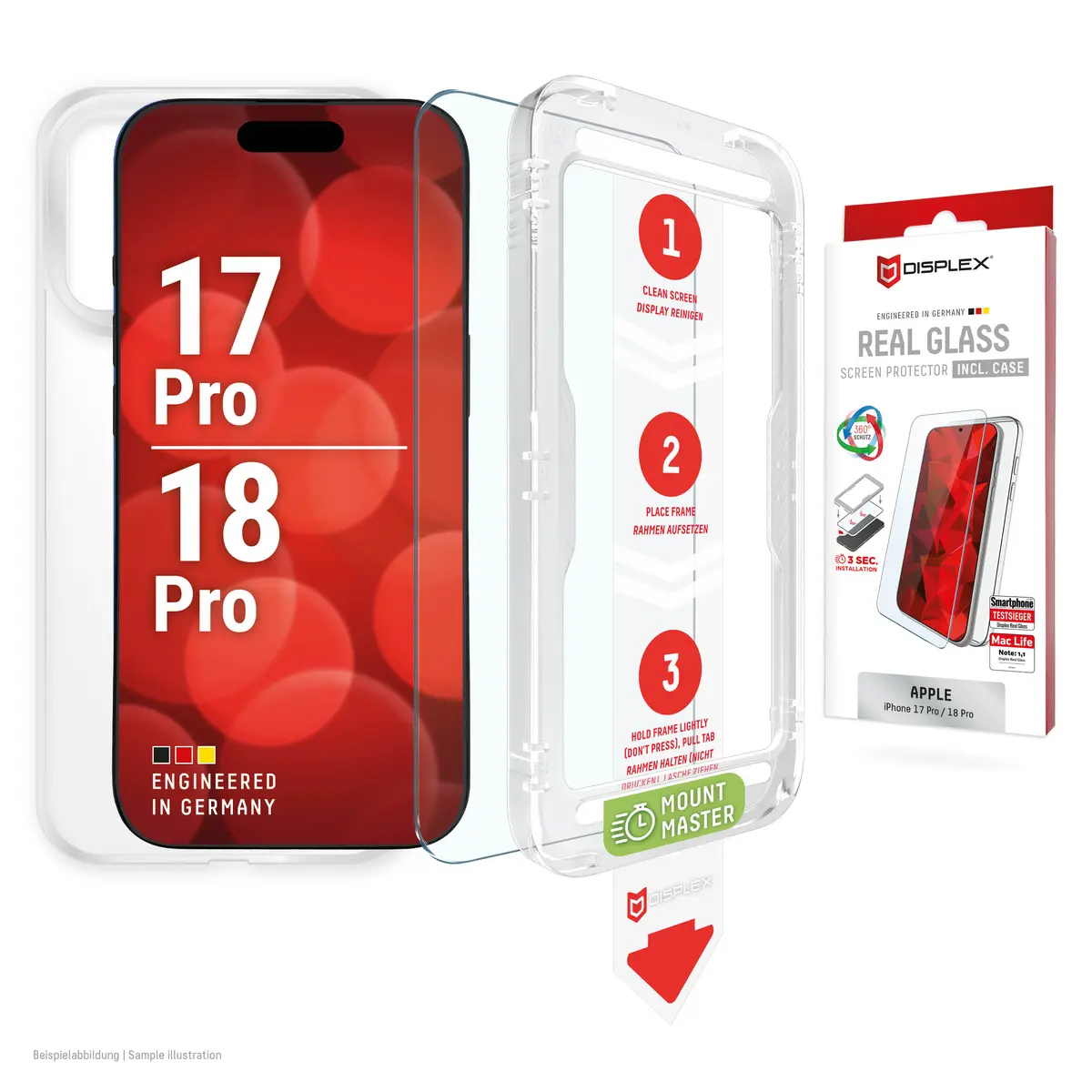 Displex Ekrāna aizsargs un vāciņš Apple