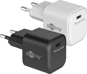 WENTRONIC 45 W USB-C PD GaN Fast Charger Nano White 80241