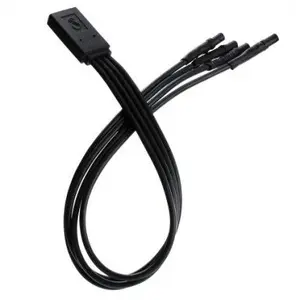 Bachmann 19.07.3400 4-Port Switching Adapter with LED Button Aluminum