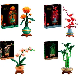 Комплект LEGO Botanicals The Four Seasons Bundle с азиатскими растениями, 1204 детали