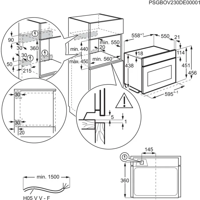 Встраиваемая микроволновая печь Electrolux LVK7E06GZ Photo 3