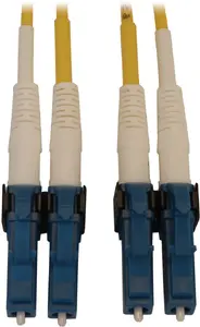 Tripp Lite N370X-01M InfiniBand Fiber Optic Cable LC OFNR Blue, Yellow