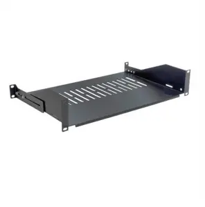 VALUE 19-inch Fixed Shelf, 2U, Maximum Load 25 kg, Black