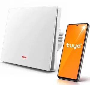 QOLTEC 1-Channel Wi-Fi Smart Light Switch Timer Tuya Smart Life White