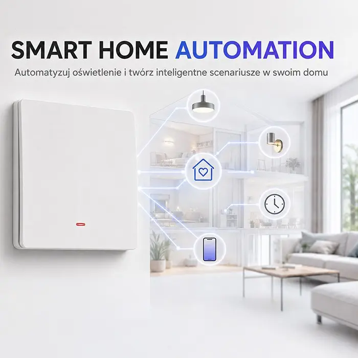 QOLTEC Wi-Fi Smart Light Switch Tuya 52719 Photo 3