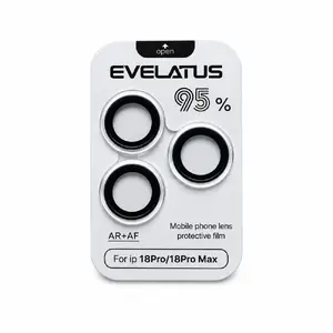 Evelatus Camera Lens Protector Armor Silver for Apple iPhone 18 Pro and 18 Pro Max
