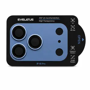 Evelatus Kameras lēcas aizsardzība Full Body Premium Light Blue priekš Apple iPhone 18 Pro