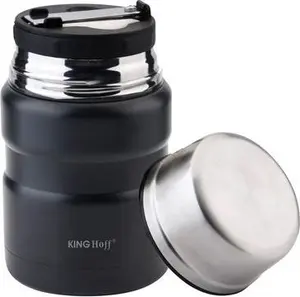 Pārtikas termoss  tērauds  0 5l  melns KINGHoff KH 1459 (5908287214590) (Ekspozīcijas)