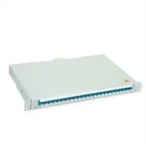 Волоконно-оптическая панель Telegärtner BASIS V, 24x LC Duplex, OS2 PC, синяя, с адаптерами и пигтейлами