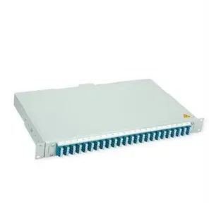 Волоконно-оптическая патч-панель Telegärtner BASIS V 24x LC Quad OS2 PC зеленая