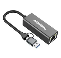 Адаптер PREMIUMCORD USB-C и USB-A в Gigabit Ethernet Photo 3