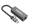 Адаптер PREMIUMCORD USB-C и USB-A в Gigabit Ethernet Photo 3