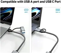 Адаптер PREMIUMCORD USB-C и USB-A в Gigabit Ethernet Photo 8