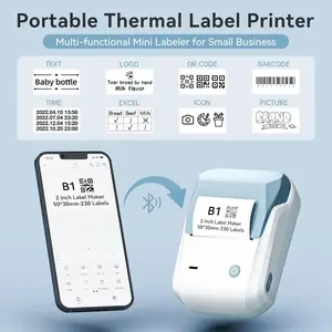 NIIMBOT B1 Label Printer Blue Thermal Wireless Bluetooth Label Maker
