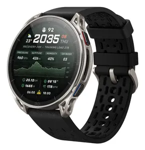 Умные часы Amazfit Cheetah 2 Ultra с 1.5-дюймовым AMOLED сенсорным дисплеем, титановым корпусом, GPS, Wi-Fi, Bluetooth, пульсометром и батареей 780 мАч
