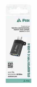 OTG ADAPTER USB-C / USB-A (female) BLACK