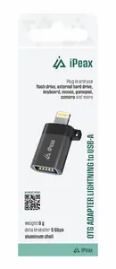 ER OTG Lightning to USB-A Female Adapter Black