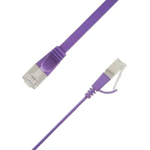 Сетевой кабель LinkIT Flat U/FTP Cat6A RJ45 1м фиолетовый