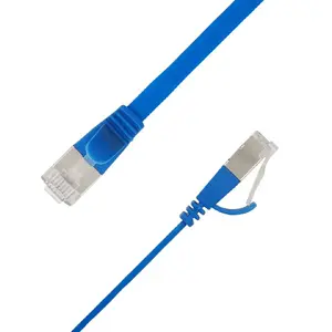 LinkIT Plakanais U/FTP Cat6A Tīkla Kabelis Zils 2m AWG ekranēts vads