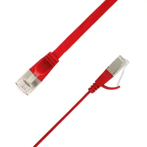 LinkIT U/FTP Cat6A Flat Network Cable Red 2m AWG