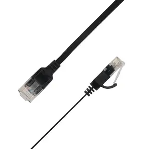 LinkIT Flat U/UTP Cat6A Network Cable Black 1.5m