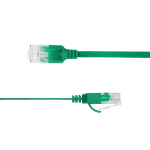 LinkIT U/UTP Cat6A Flat Network Cable Green 1.5m