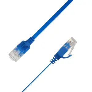 LinkIT Flat U/UTP Cat6A Network Cable Blue 2.5m