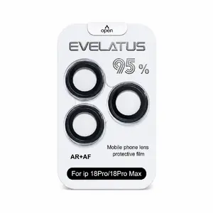 Evelatus Apple  iPhone 18 Pro / 18 Pro Max Camera Lens Protector Armor Black