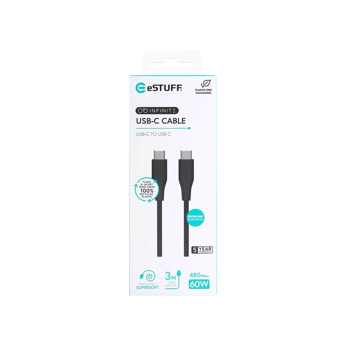 eSTUFF ES604380 USB-C Cable Photo 4