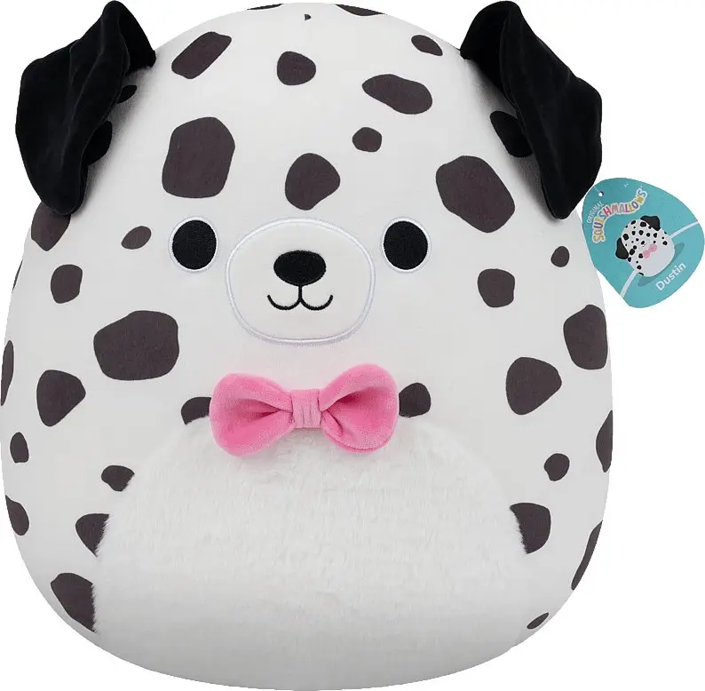 SQUISHMALLOWS Dalmācietis Dastins 40 cm Mīkstā