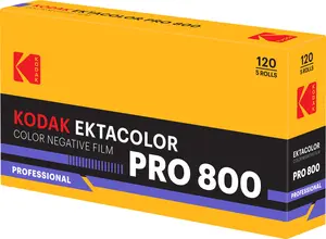 Kodak Eastman Ektacolor Pro 800 ISO 800 120 Vidējais formāts Dienas gaismas krāsu negatīvā filma 5 ruļļu iepakojums